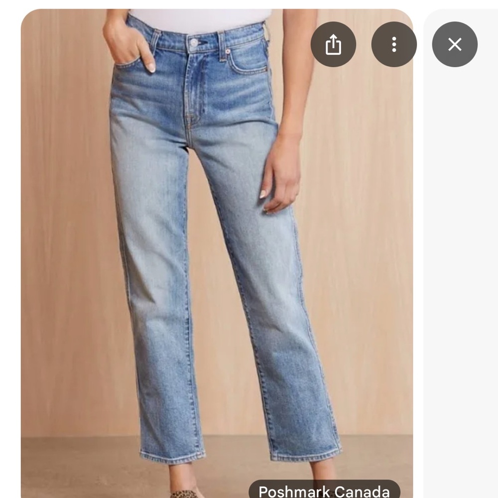 7 For All Mankind Light Blue Straight Leg Jeans